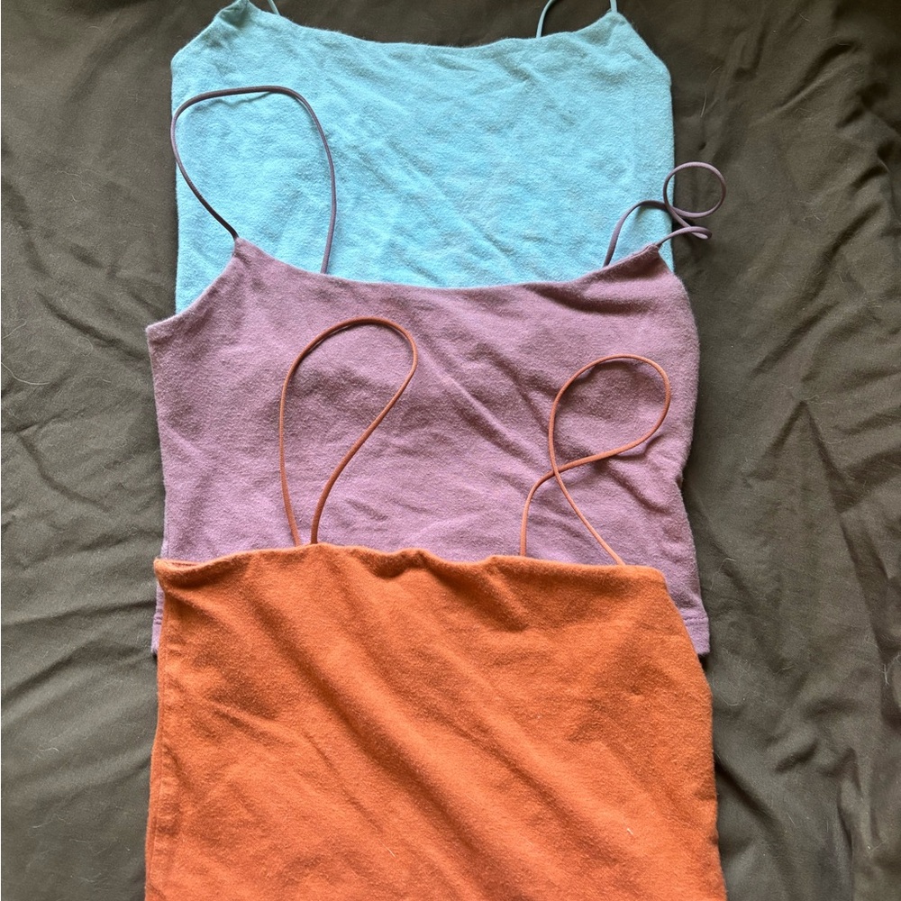 Aeropostale Blue Sleeveless Fitted Camisole Top